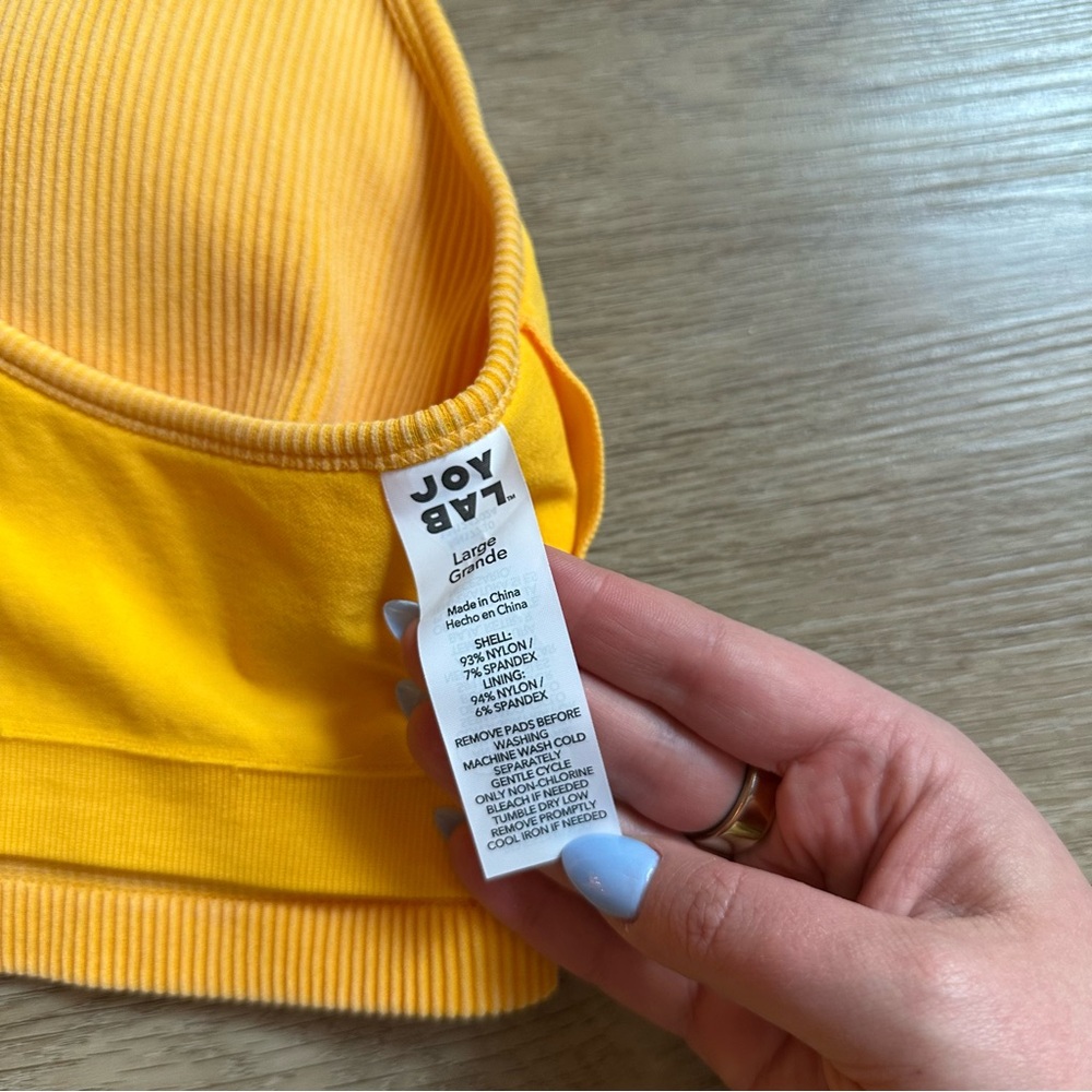 JoyLab Ribbed Seamless Bra - Picture 9 of 10